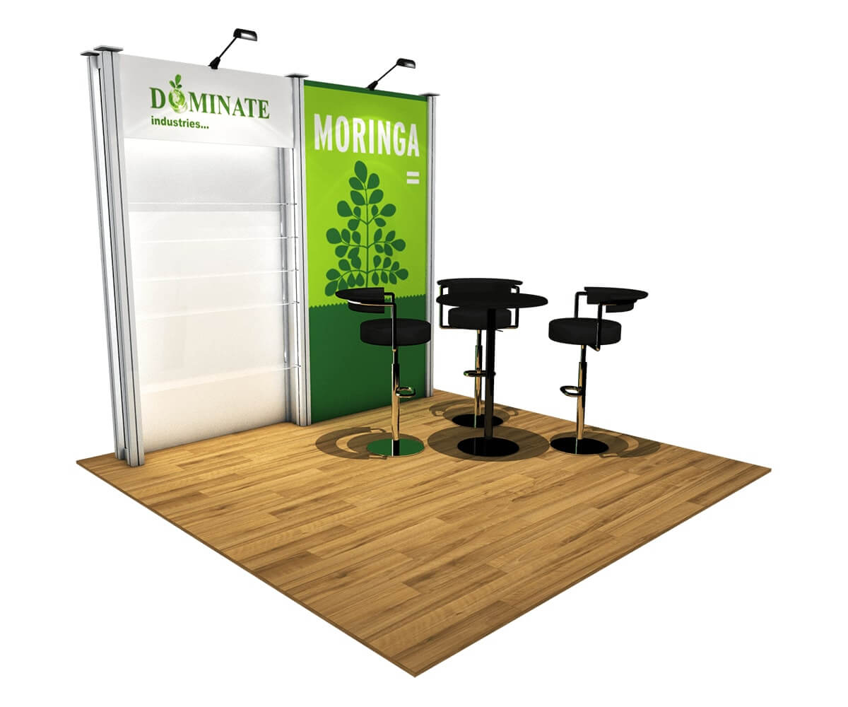 Exhibit trade show booth rental