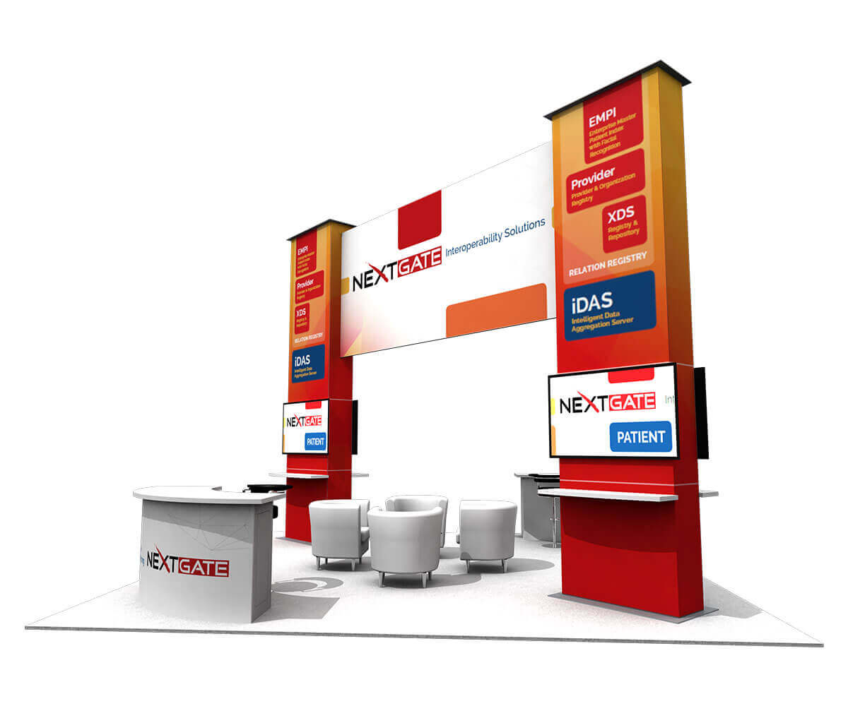 Exhibit trade show booth rental