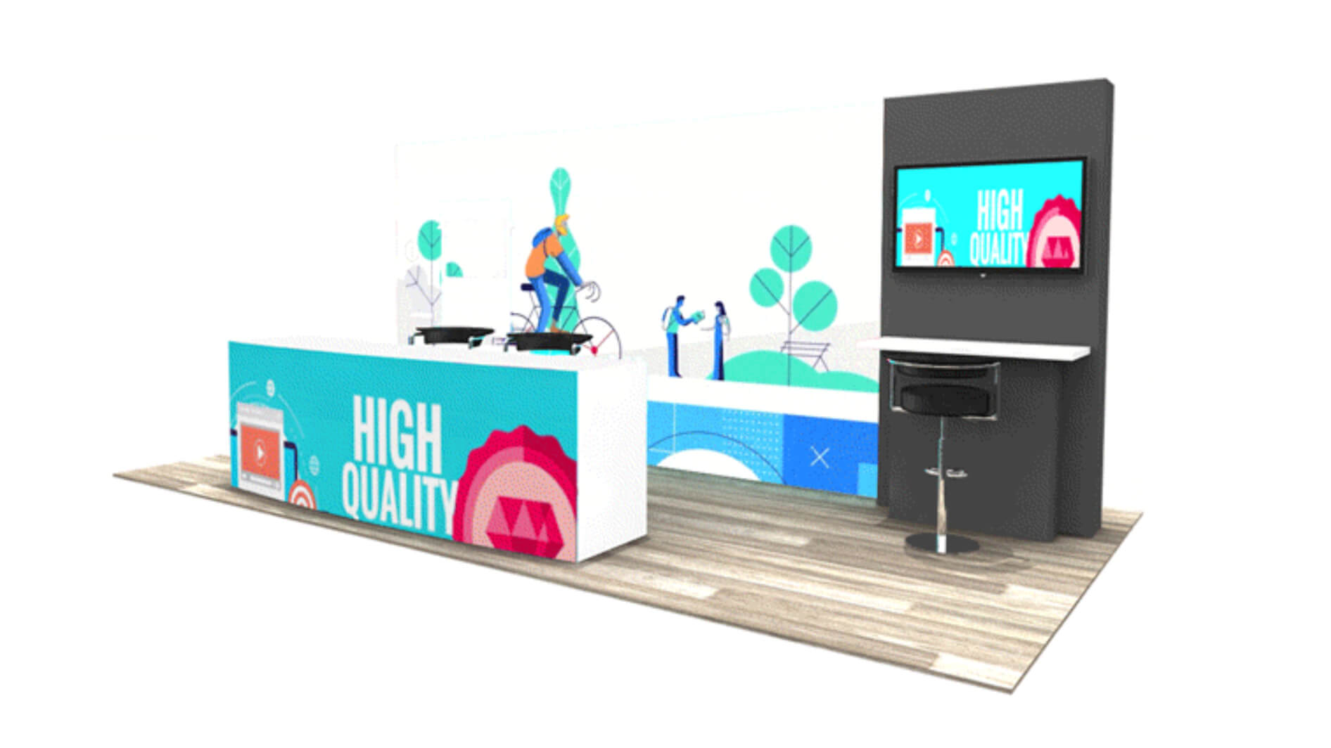 What makes a super great 10 x 20 trade show rental booth?